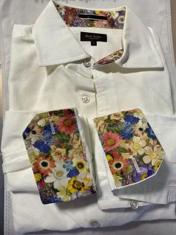 폴 스미스 꽃무늬 옷깃 소매 L 사이즈