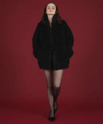 대인기 Mili affinity 보아 자켓 블랙