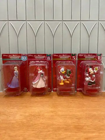 디즈니 크리스마스 오너먼트 복권 4개 세트