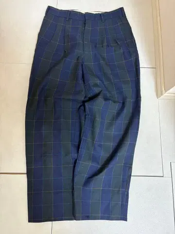 [초레어] 90s 체크 슬랙스 구제 의류