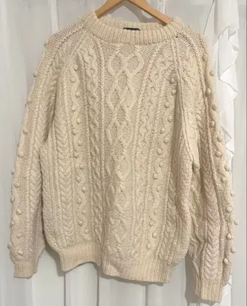 포코포코 니트 케이블 니트 원피스, 구제 의류, 시모키타자와,