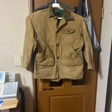 시어스 헌팅 베이지 밀리터리 자켓 퀼팅