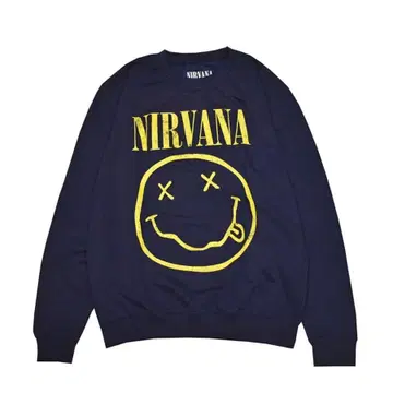 NIRVANA 닐바나 맨투맨 네이비 블루 XL