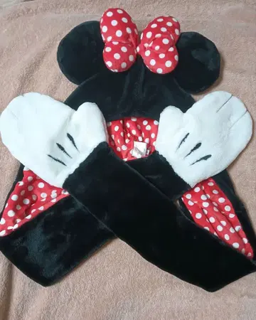 미니 마우스 팬캡 머플러