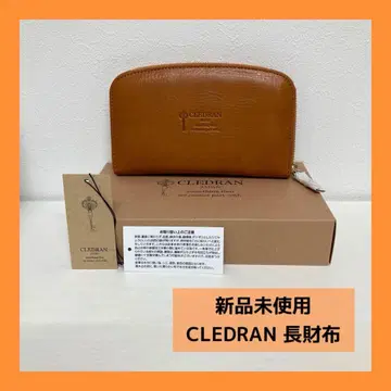 새상품 CLEDRAN 미엘 장지갑 라운드 지퍼 카멜 여성용
