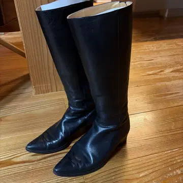 츠모리치사토 롱 부츠 블랙 23cm