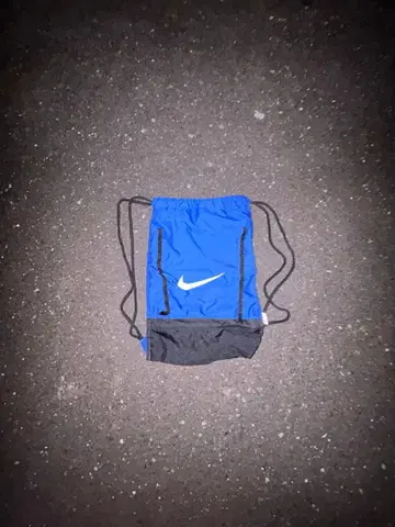 Nike 드로우 스트링 백 파랑/블랙