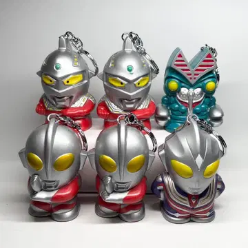 울트라맨 저금통 키링 6종 세트