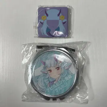 컴퍼스 델민 굿즈 세트 2점 더블렛 캔 캔 배지