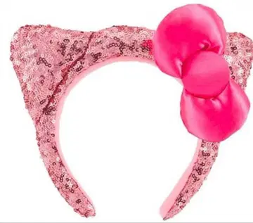 공원에서 한 번만 사용했습니다! 키티 캣풍 스팽글 머리띠