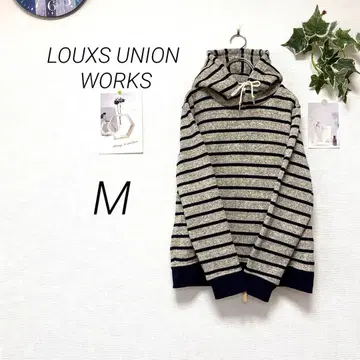 10573 LOUXS UNION WORKS 속기모 후드 부착 풀오버