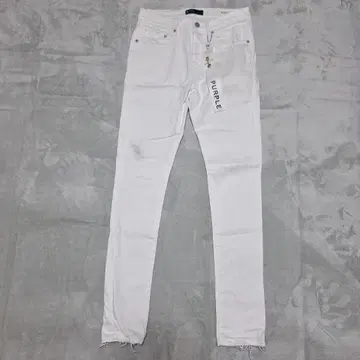 PURPLE 화이트 스키니 데님 30