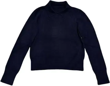 폭시 캐시미어 네이비 폴로 칼라 긴팔 니트 38