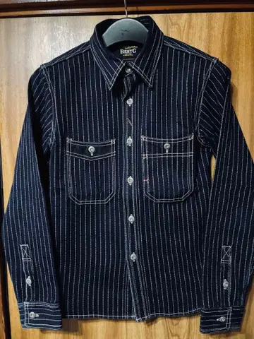 EIGHT G 워바쉬 셔츠 36 다크 네이비 아메카지