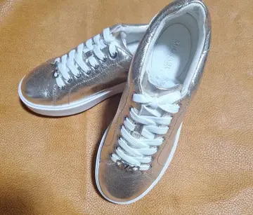 MICHAEL KORS 골드 스니커즈 24.5 새상품