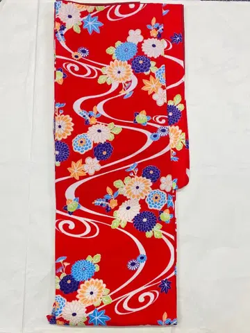 새상품 워셔블 코몬 이중 기모노 M