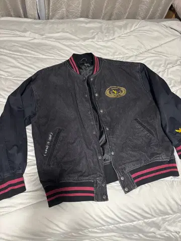 Gonzales 바시티 자켓 M 사이즈 다크 그레이