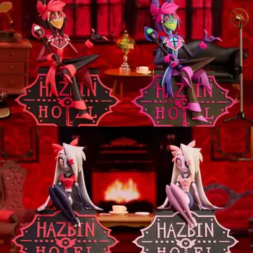 해즈빈 호텔에 오신 것을 환영합니다 모니터 탑 피규어 4점 세트