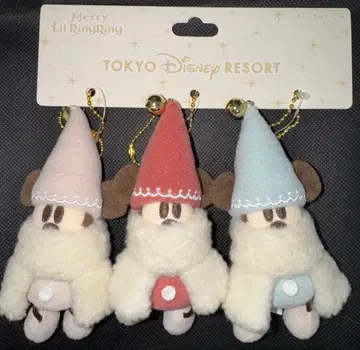 디즈니 크리스마스 리루린린 봉제 인형 참 세트