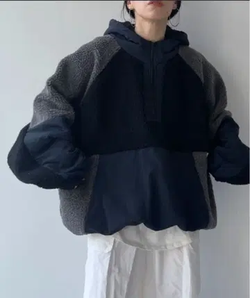 wee9s 보아 후디 블루종