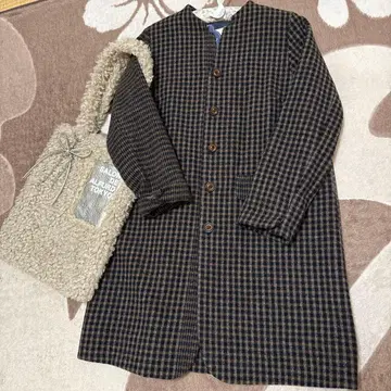 팔라스 팰리스 미사용 새상품 브라운 체크 코트 사이즈 2 69300엔