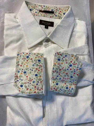 폴스미스 긴팔 셔츠 비즈니스 셔츠 꽃무늬 L