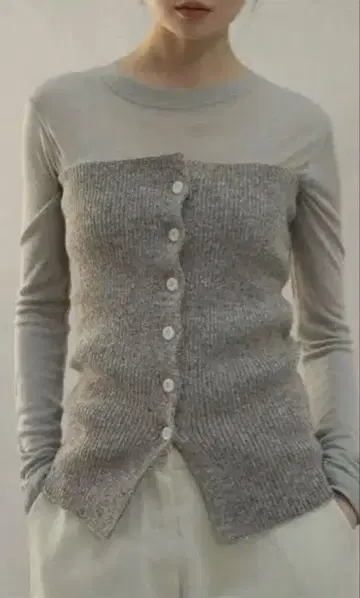 OHOTORO mixed tube knit mocha 오오토로