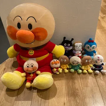 호빵맨 캐릭터 봉제 인형 묶음 판매 10체 인형