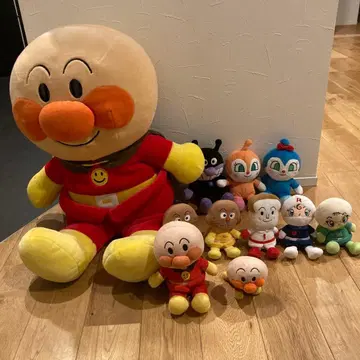 호빵맨 특대 사이즈 봉제 인형 묶음 판매 11체 인형