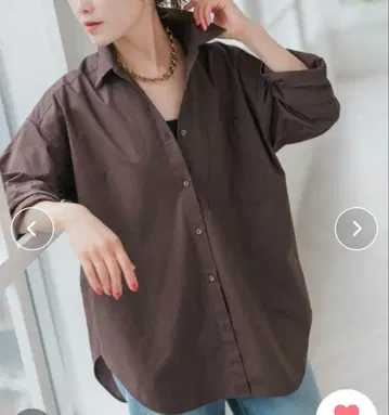 [ 미사용품 ] Spick & Span 50 코튼 오버 셔츠