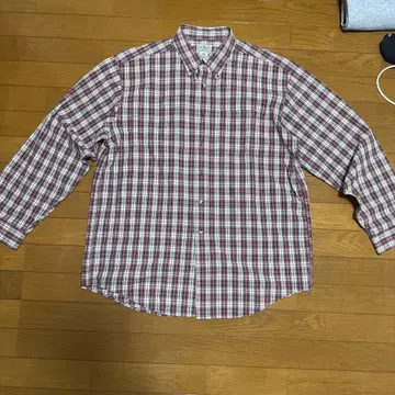 L.L.Bean 체크 무늬 버튼 다운 셔츠 L 사이즈