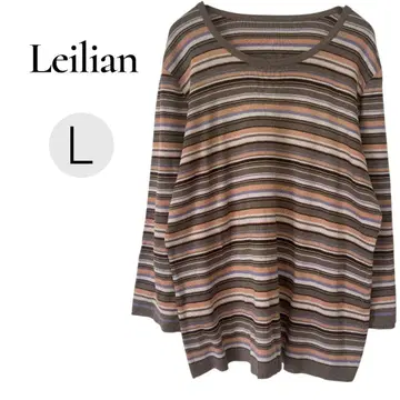 레리안 긴팔 니트 (13호) 실크 100% 보더 넉넉한