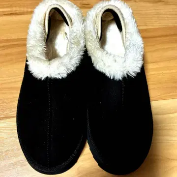 워크맨 여자 블랙 어그 부츠 퍼 포함 M