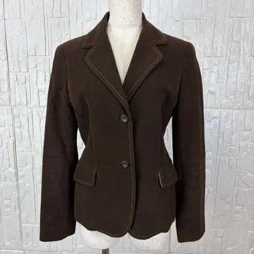 앰버 Amber 테일러드 자켓 M 브라운 [ a30 ]