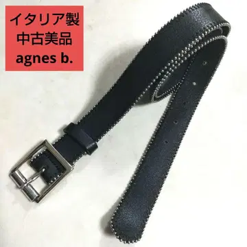 새상품급 중고 이탈리아제 agnes b. 에네스베 벨트 남녀 공용 레어템