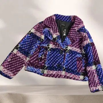 MODE FOURRURE 모드풀레 체크 자켓 이탈리아