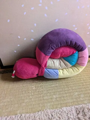 컬러풀 달팽이 봉제 인형 약 80cm