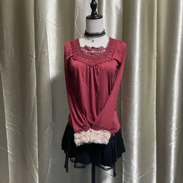 axes femme 긴팔 티셔츠 소매 퍼 히메로리 페어리 그런지