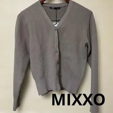 한국 MIXXO 리브 가디건 M 베이지