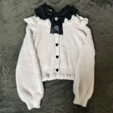 LIZLISA 레이어드 스타일 어깨 트임 니트 핑크