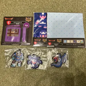 드래곤 퀘스트 복권 6점 묶음 판매 사운드 블록 러버 스트랩 멀티 크로스