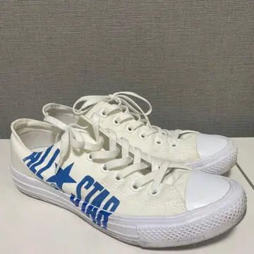 컨버스 올스타 화이트/블루 로우컷