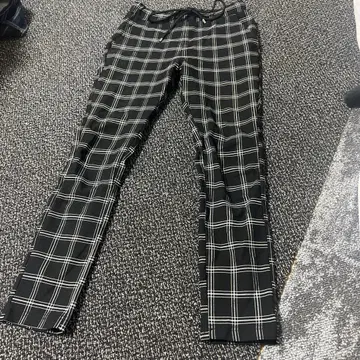 스키니 팬츠 블랙 체크