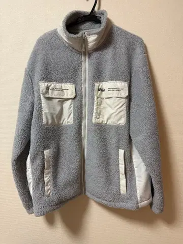 H&M NASA 플리스 자켓 그레이