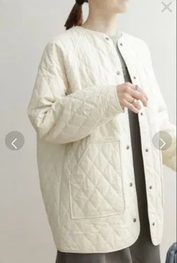 URBAN RESEARCH DOORS 카포크 퀼트 미들 자켓