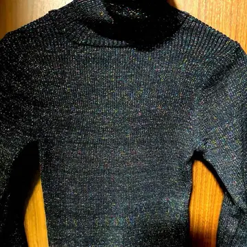 [택 포함 새상품] 쥬에티 jouetie 컬러풀 라메 믹스 터틀 니트