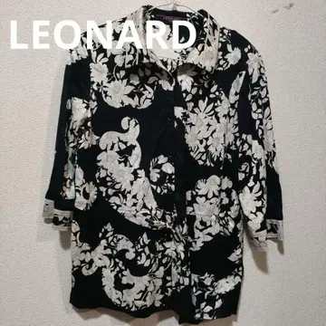 j9 컨디션 최상 레오나르 LEONARD 상의 셔츠 긴팔 LL