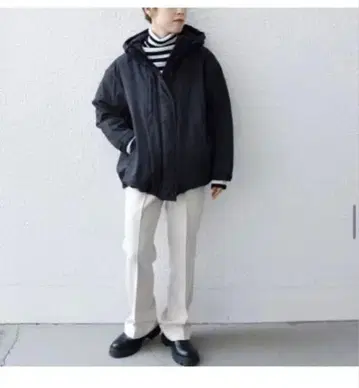 SHIPS any 퍼프 후디 숏 자켓 코트