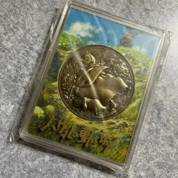 하울의 움직이는 성 자신 메달 코인 기념 지브리 동전 케이스 포함