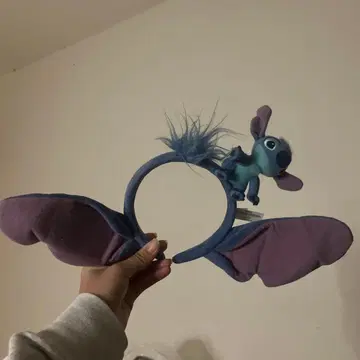 스티치 귀 달린 머리띠 봉제 인형 포함